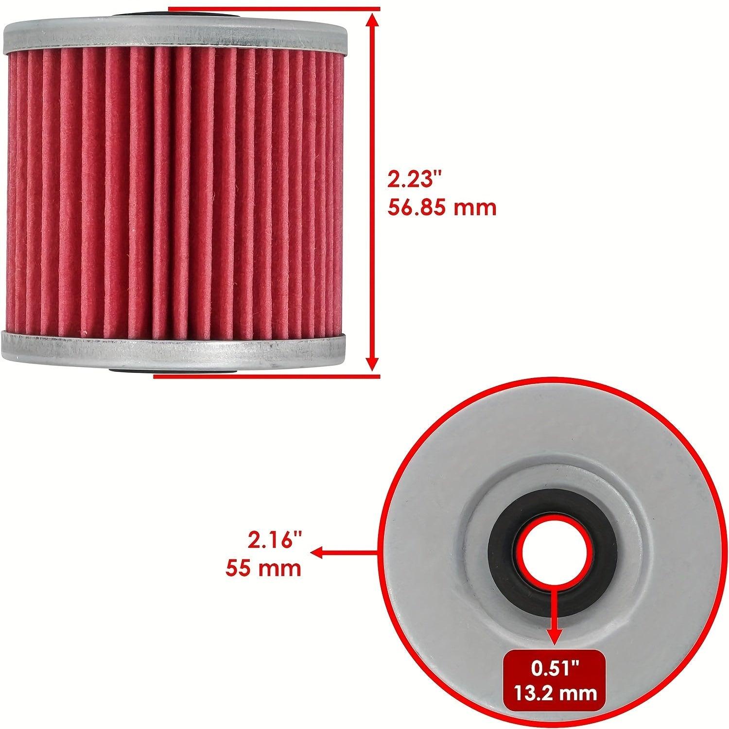 Hipa HF123 Oil Filter D8EA Spark Plug Kit For Kawasaki KLF300A KLF300B KLF300C Bayou Yamaha Motorcycle - hipaparts