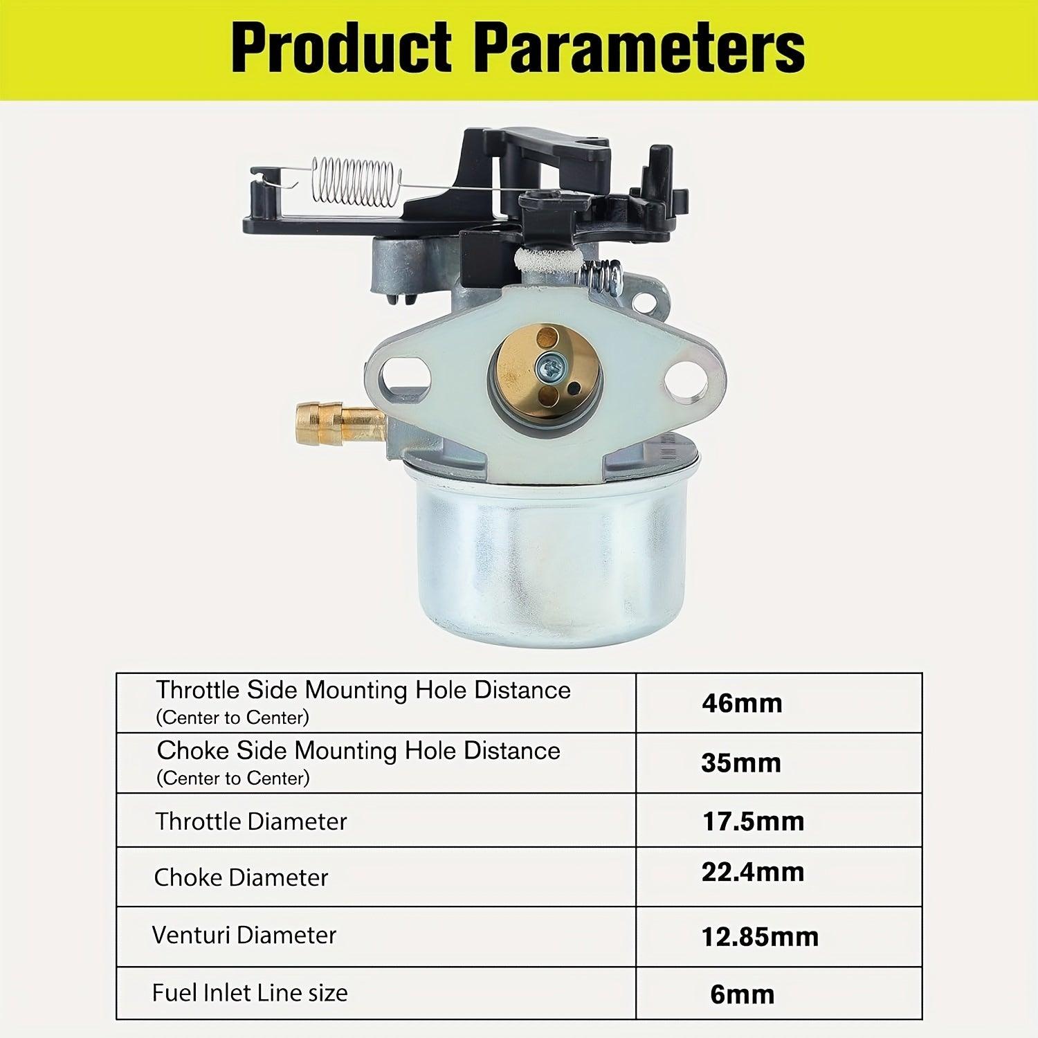 Hipa High-Performance Carburetor - Precision-Made for Briggs & Stratton 111P07, 114P07, 11P907, 121Q72 Engines - Perfect Replacement Part - hipaparts