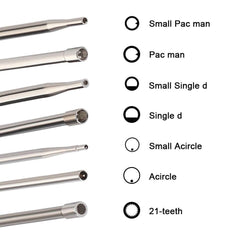 Hipa GA2095B Pack-of-14 2-Cycle Carburetor Adjustment Tool Screwdriver Kit with RPM Tachometer - hipaparts