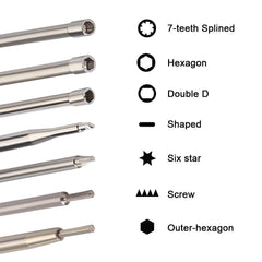 Hipa GA2095B Pack-of-14 2-Cycle Carburetor Adjustment Tool Screwdriver Kit with RPM Tachometer - hipaparts