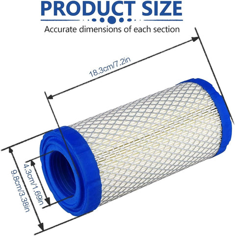 M113621 Air Filter for Toro 108-3811 932195 Kawasaki 11013-7029 11013-7048