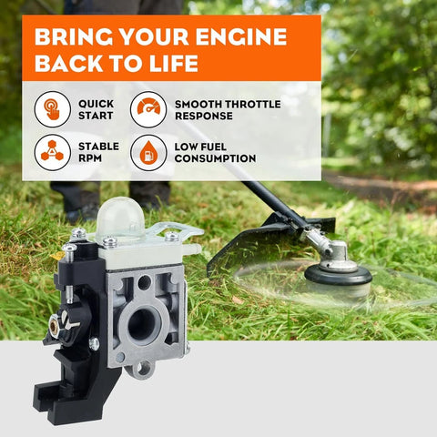 SRM-225 Carburetor For Echo GT-225 PAS-225 PE225 PPF225 SHC225 SRM225U Trimmer
