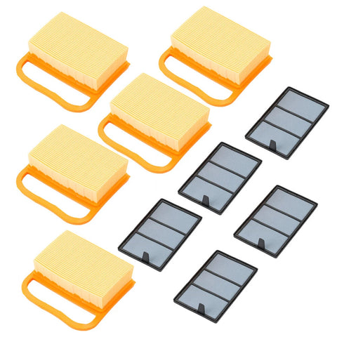 5 Air Filter Set For Stihl TS410 TS420 TS480 TS500i Concrete Cut-Off Saws New
