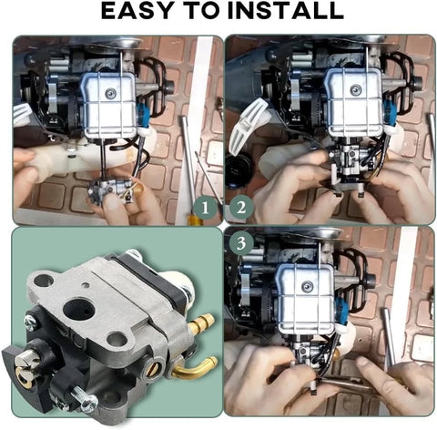 Carburetor Carb Kit Fits Ryobi 4 Cycle S430 WeedEater with Fuel Line Kit Gasket