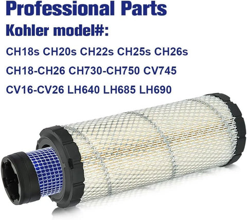 11013-7044 11013-7045 Inner & Outer Air Filter For Kawasaki FD750D FD791D FH601D