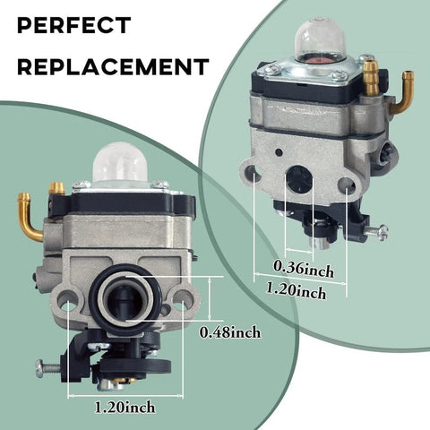Carburetor Carb Kit Fits Ryobi 4 Cycle S430 WeedEater with Fuel Line Kit Gasket