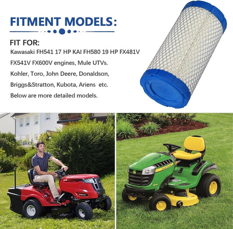 M113621 Air Filter for Toro 108-3811 932195 Kawasaki 11013-7029 11013-7048