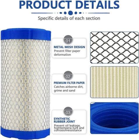 M113621 Air Filter for Toro 108-3811 932195 Kawasaki 11013-7029 11013-7048