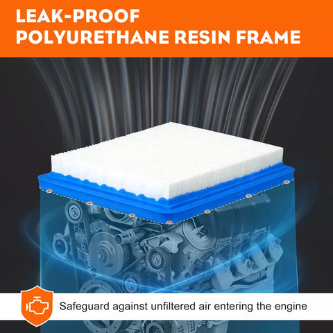 6Pcs Air Filter Lawn Mower Filters for Briggs & Stratton 491588 491588S 399959