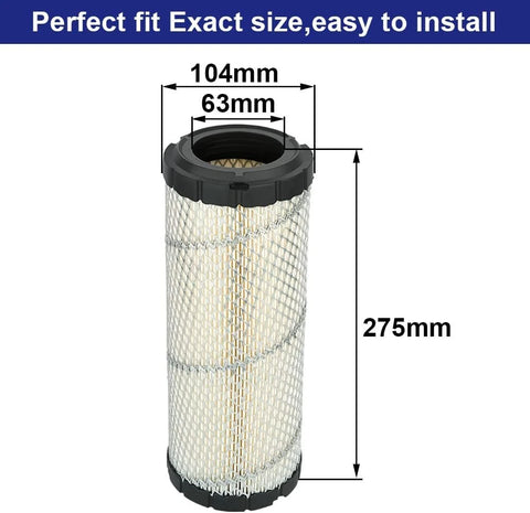 11013-7044 11013-7045 Inner & Outer Air Filter For Kawasaki FD750D FD791D FH601D