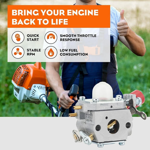 🔥753-06288 Carburetor For Murray M2560 MS2550 MS2560 Trimmer M25B MS9900 Blower