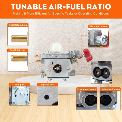 🔥753-06288 Carburetor For Murray M2560 MS2550 MS2560 Trimmer M25B MS9900 Blower