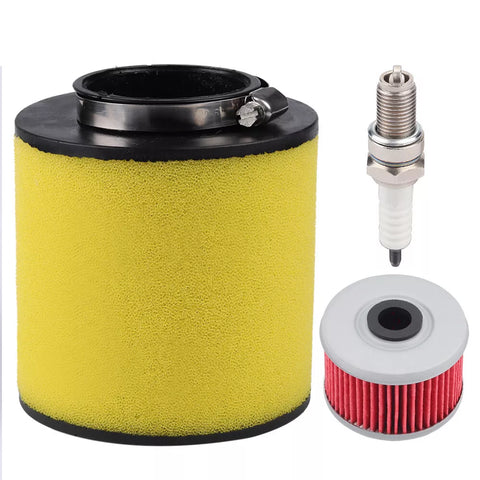 Hipa Air Filter Oil Filter Spark Plug Tune-Up Kit For Honda Recon 250 TRX250EX Sportrax Motorcycle ATV