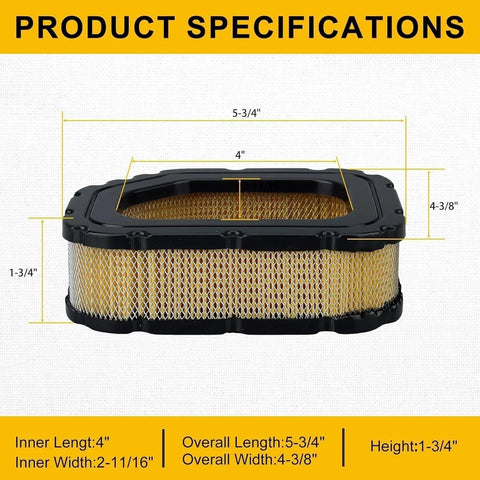 Air Filter Tune Up Kit for Cub Cadet LTX1050 RZT50 TORO 98019 74372 74373