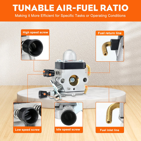 1set Hipa 4137 120 0606 Carburetor Kit, For Stihl FH75 FR85 FR85T FS75 FS80 FS85 Brushcutters FC75 Edgers HL75 HL75 K Hedge Trimmers