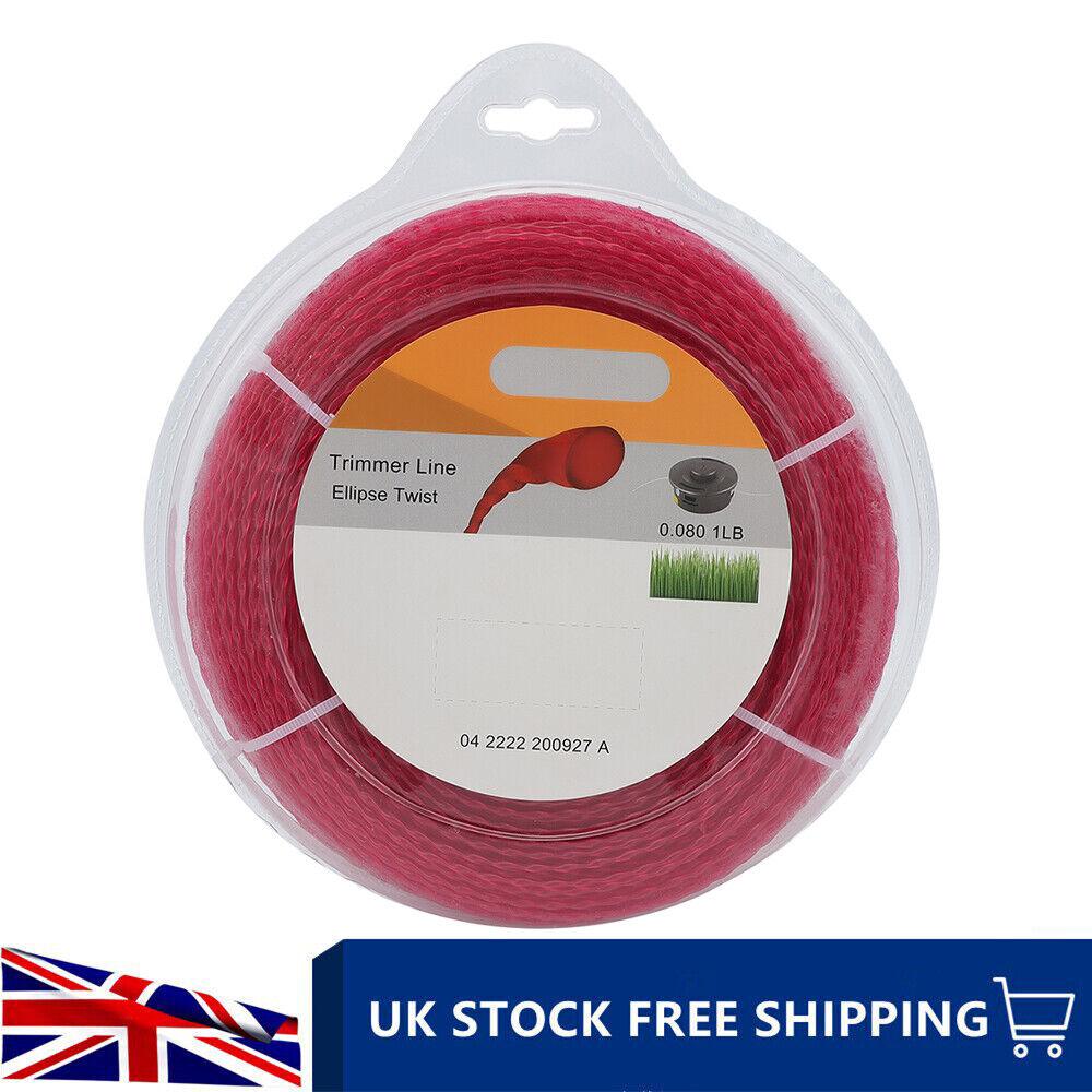 Strimmer Trimmer Line Heavy Duty Garden Grass Wire 2.0mm Round Twist Cord+ - hipaparts