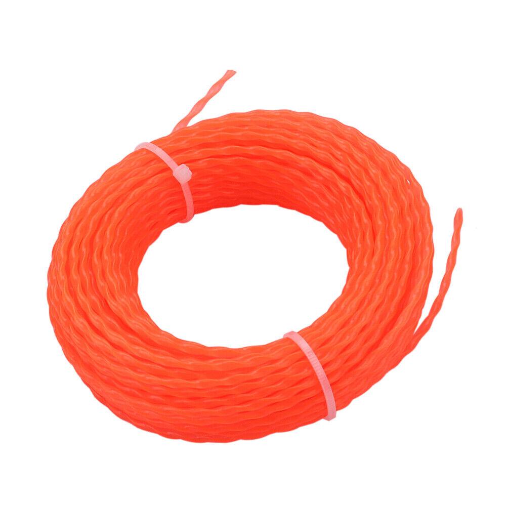 .095" x 15M 2.4mm Commercial Round Twist String Trimmer Line Grass Weedeater New - hipaparts