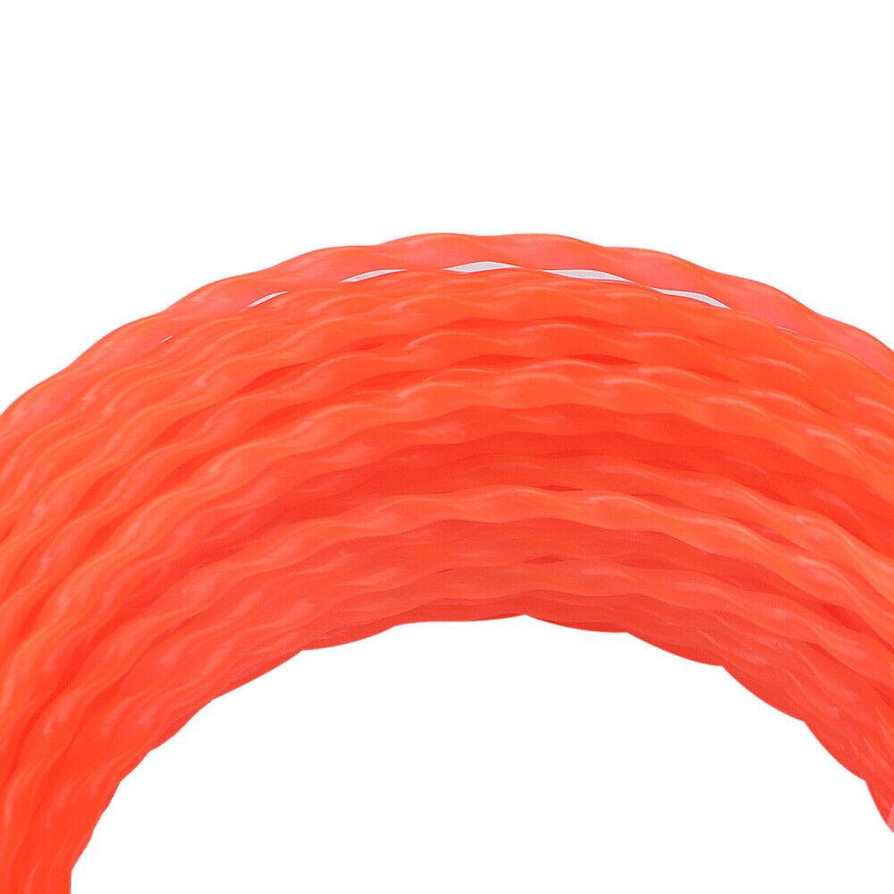 .095" x 15M 2.4mm Commercial Round Twist String Trimmer Line Grass Weedeater New - hipaparts