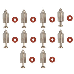 10PK Carburetor Float Needle Valve Seat Kit For Briggs Stratton 398188 3.5-6hp - hipaparts