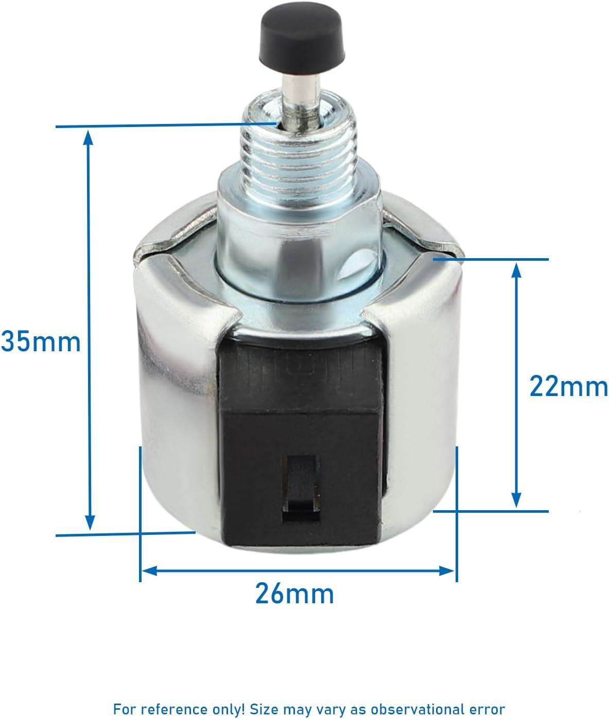 12 757 33-S Fuel Solenoid Carburetor Repair Kit for CH11 CH13 CH15 CH16 CV14 CV15 CV16 CV450 CV460 CV461 CV490 CV491 CV492 Engine Replaces Kohler 12 757 09 John Deere AM128242 AM128816 STX38 - hipaparts