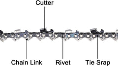 18 inch Chainsaw Chain .325 Pitch .063 Gauge 68DL for Sthil MS250 MS251 MS230 MS210 021 025 26RS-68 3639 005 0068 Chain Saw Chain - hipaparts