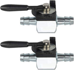 2 Packs 1/4" Fuel Shut Off Valve Fit 180 Degree Oregon 07-403 Heavy Duty Inline Cut Petcock Gas Diesel Petrol Scag 48568 - hipaparts