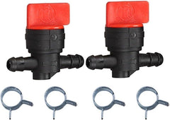 2pcs 1/4" Inline Gas Fuel Shut Cut Off Valve for Briggs and Stratton 9494768 493960 698183 698181 697947 5019H 5019K Small Engine Lawn Mower Parts - hipaparts