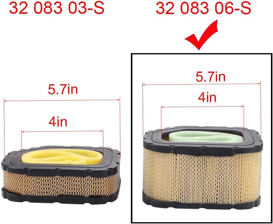 2pcs 32 883 06-S1 Air Filter Fuel for Kohler 32 083 06 32 083 06S 32 883 03-S1 3208306-S SV710 SV715 SV725 SV735 SV810 SV820 SV830 SV840 Courage Twin Cylinder Engines - hipaparts