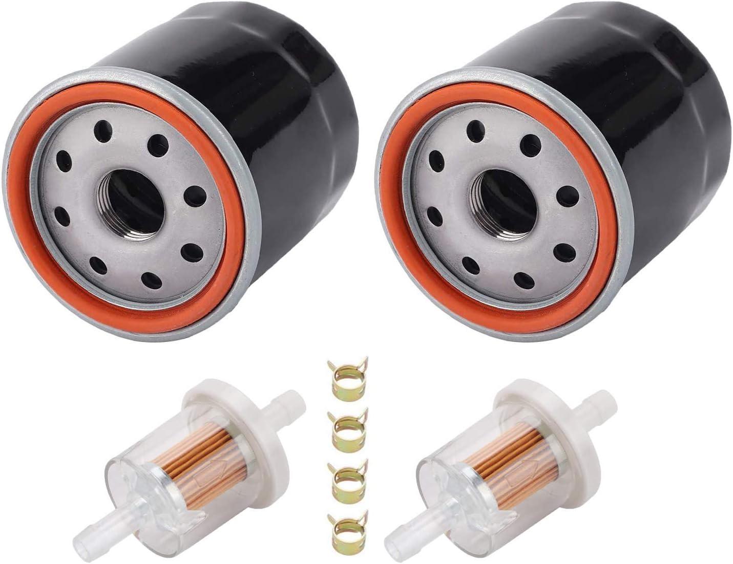 2pcs 49065-0724 Oil Filter Compatible with Kawasaki 49065-7010 Club Car 1016467 41016467 Kubota T1460 T1560 T1700H T1770 T1870 TG1860G Robin EH18V EH64 EH65 Yamaha MX775 MX800 MX825 - hipaparts