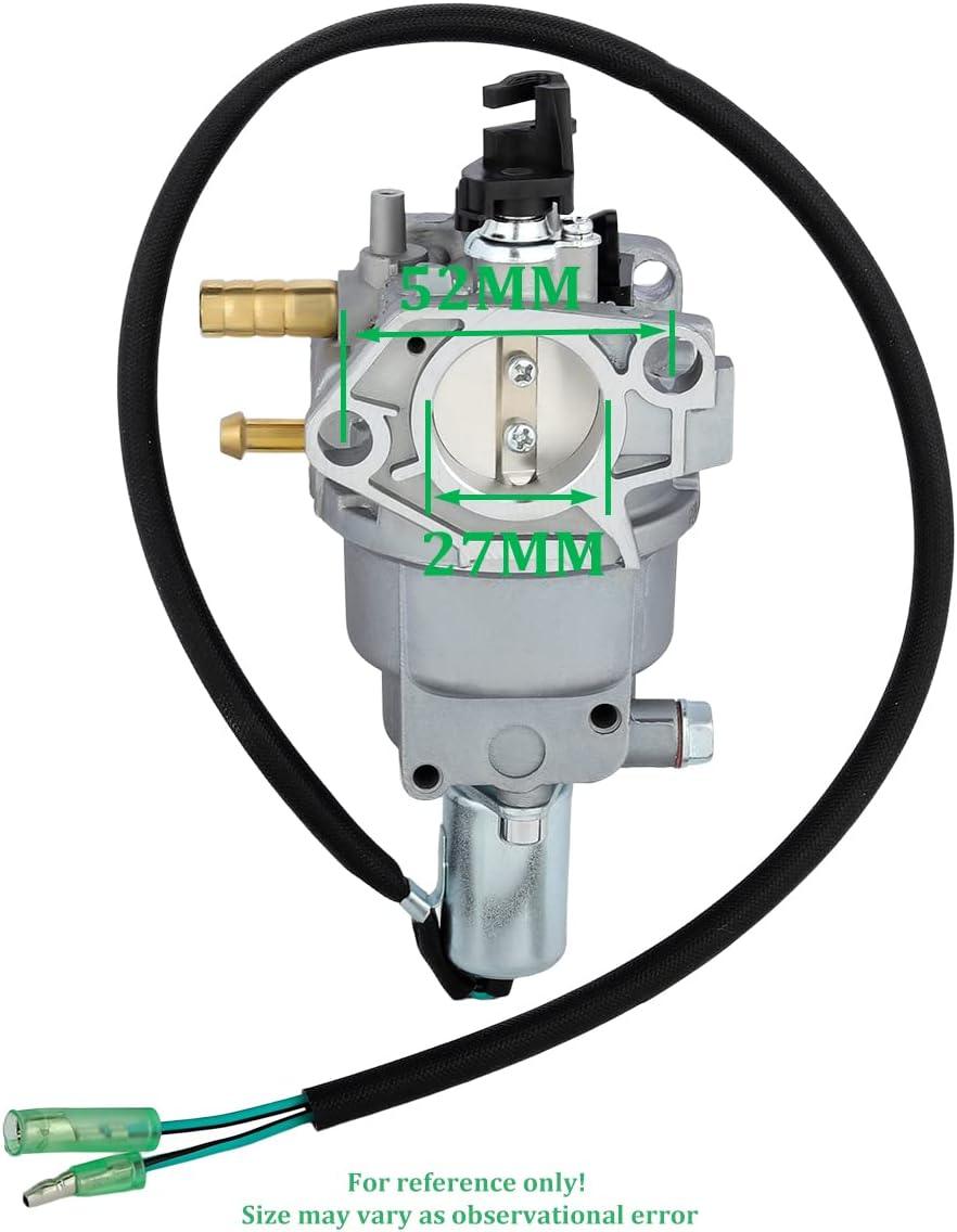 420CC 439CC 6100 7000 8100 9000 Watt Dual Fuel Generator Carburetor for Champion Power Equipment 100161 100813 9375/7500 Replace 47.131000.28 huayi P28-4-H - hipaparts