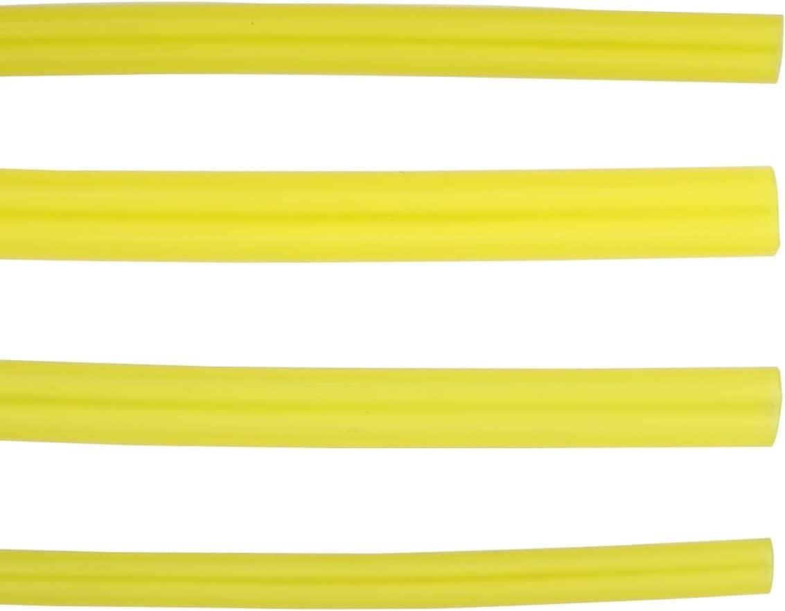 4Pcs Fuel Line Hose Tube Fuel Hose Pipe Oil Hose for Engines Petrol Hose Transparent Tubing Accessories Chainsaw Blower 2 x 3.5 mm, 2.5 x 5 mm, 3 x 5 mm, 3 x 6 mm Yellow (4 Different Sizes) - hipaparts