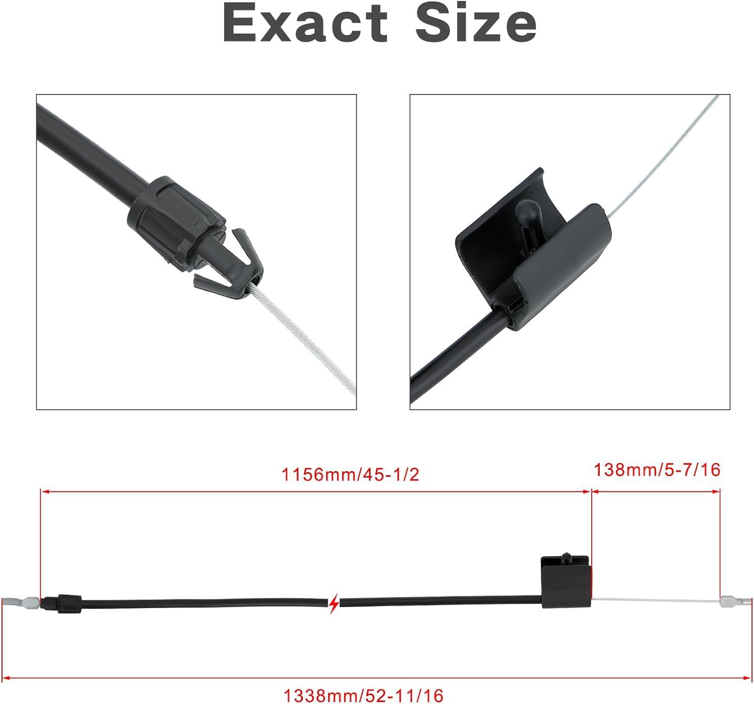 532176556 176556 Engine Control Cable for Craftsman 532162778 Walk Behind Lawn Mower Throttle Controls Murray Troy-bilt 21'' 22'' Self-Propelled Mower Sears Lawnmower - hipaparts