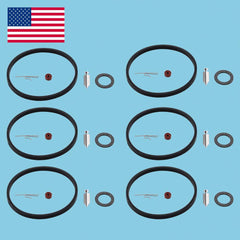 6 Carburetor Carb Needle Seat bowl gasket Repair Kit fit Tecumseh 631021B - hipaparts