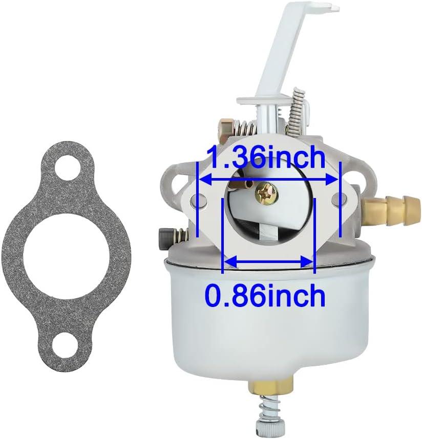 632272 Carburetor with Gasket for Tecumseh Carb H30 H50 H60 HH60 632230 632631 631067 632235 631867 632019A 632019 631828 632076 631067 632076 631067A Carb 5HP 6HP Troy-Bilt Hose Tiller Engine - hipaparts