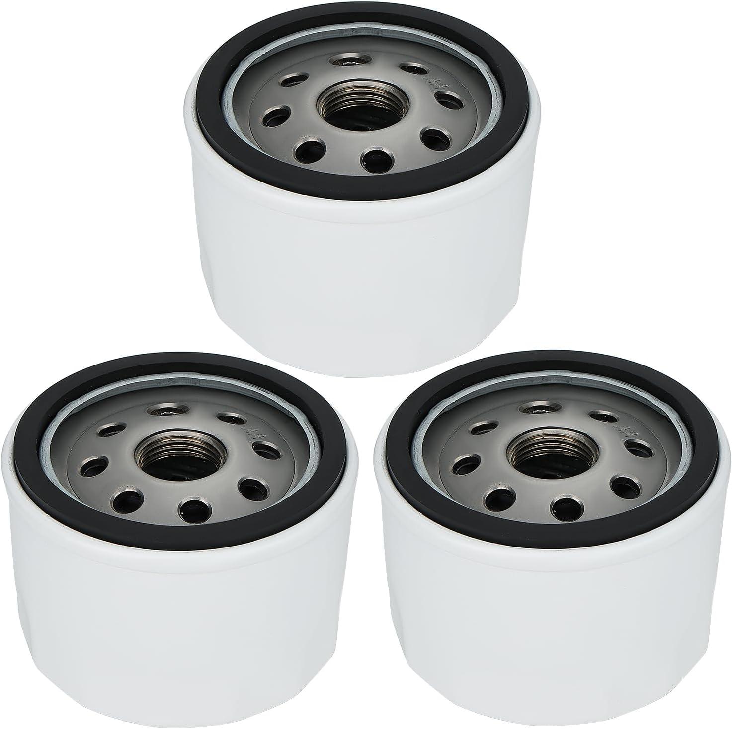696854 Oil Filter Replace for Briggs Stratton 492932S 492056 492932 695396 696854 7045184 John Deere AM125424 GY20577 KAWASAKI 49065-7007 Engine Lawn Mower Pack of 3 - hipaparts