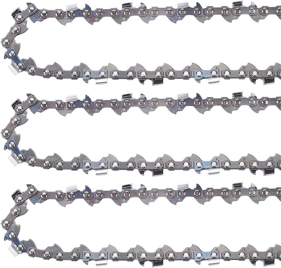 90PX034G R34 8 Inch Pole Saw Chain For Ryobi 901289001 Homelite UT-43160 30254EG Ryobi RY43160 PS720 Pole Saw 34 Drive Links 3/8" Low Profile .043" Chains Pack of 3 - hipaparts