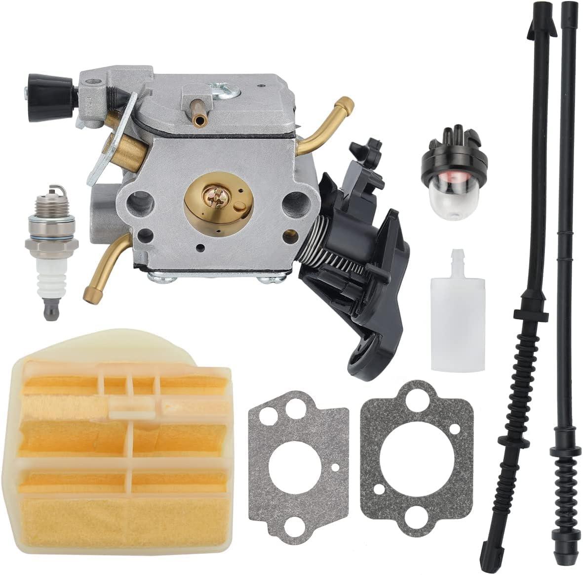 C1M-EL37B Carburetor with 544 08 08 02 Maintenance Kit for Husky 445 445E 450 450E R18 Jonsered 2245 2250 Gas Chainsaw 506450401 Carb - hipaparts