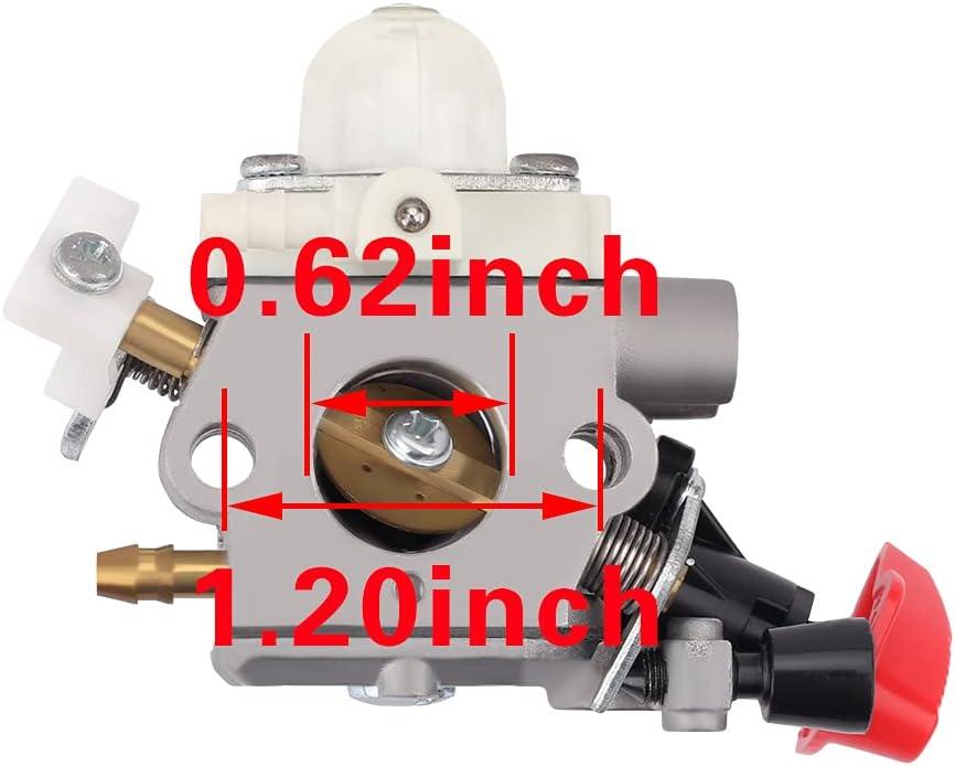 C1M-S267A FS56RC Carburetor Kit for Stihl FS40 FS50 FS56 FS70 FS70C FC56 FS56C FC70 HT56 HT56C KN56 KM56 KM56C Trimmer Replaces 4144 120 0608 41441200608 - hipaparts