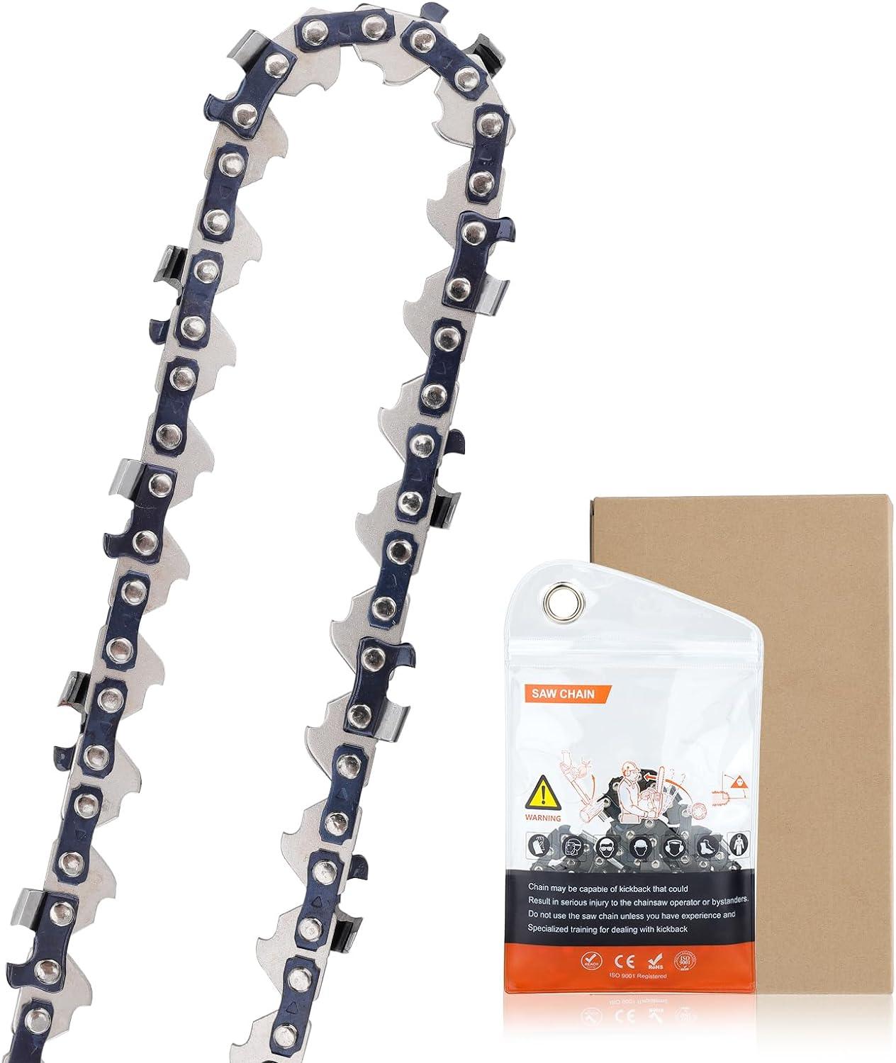 Chainsaw Chain for 12 Inch (30 cm) Bar, 64 Drive Links, 1/4" Pitch .043" Gauge Saw Chains Compatible with Stihl 36700000064 - hipaparts