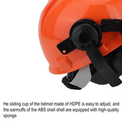 Chainsaw Protective Metal Face Shield For Forestry Safety Helmet with Earmuffs - hipaparts