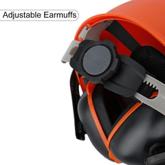 Chainsaw Protective Metal Face Shield For Forestry Safety Helmet with Earmuffs - hipaparts