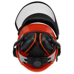 Chainsaw Protective Metal Face Shield For Forestry Safety Helmet with Earmuffs - hipaparts