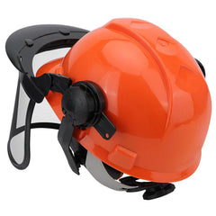 Chainsaw Protective Metal Face Shield For Forestry Safety Helmet with Earmuffs - hipaparts