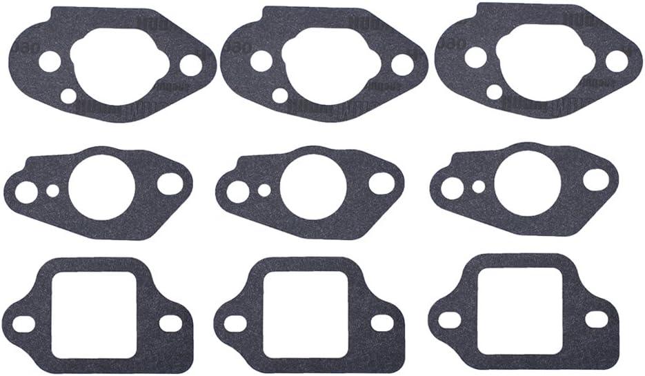 GCV190 Carburetor Gaskets for Honda GCV135 GCV160 GSV190 HRS216 HRT216 HRB216 HRR216 HRZ216 Lawn Mower Replace 16212-Zl8-000 16221-883-800 3Pack - hipaparts