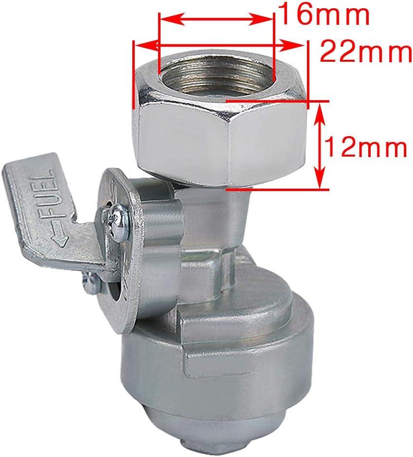 Generator Petcock Fuel Tank Shut Off Valve Switch for Predator Generator Etq Powermax Gas Fuel Tank5.5-16HP 168F 170F 173F 177F 182F 188F 190F(16mm x 1.5mm) - hipaparts