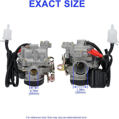 GY6 50CC Carburetor for 49CC 50 CC 80CC 139QMB 4 Stroke Taotao Go Kart Moped Scooter 18MM Carb - hipaparts