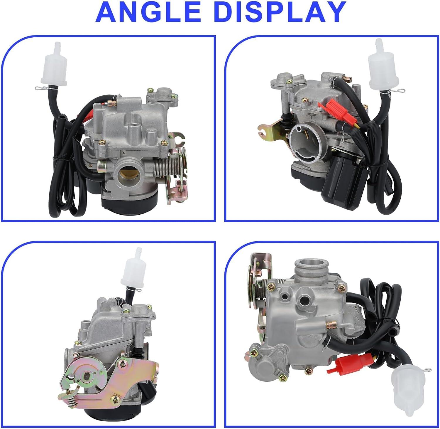 GY6 50CC Carburetor for 49CC 50 CC 80CC 139QMB 4 Stroke Taotao Go Kart Moped Scooter 18MM Carb - hipaparts