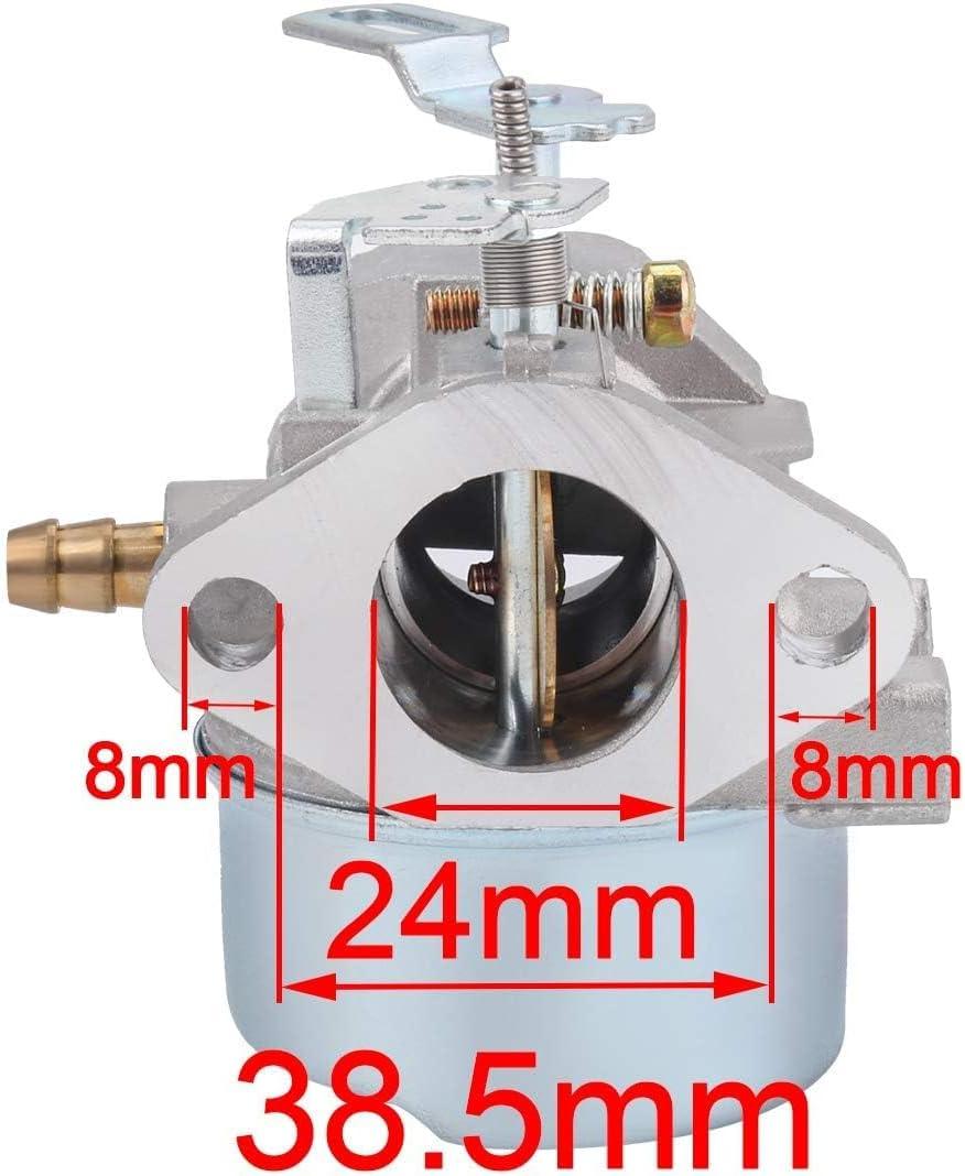 Hipa 640052 640349 HMSK100 HMSK80 Carburetor for Tecumseh 8 9 10 HP HMSK85 HMSK90 HMSK105 HMSK110 LH318SA LH358SA SnowBlower Thrower Engine Generator Chipper Shredder 640349 640052 640054 640058 Carb - hipaparts