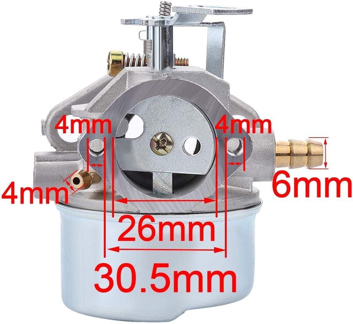 Hipa 640052 640349 HMSK100 HMSK80 Carburetor for Tecumseh 8 9 10 HP HMSK85 HMSK90 HMSK105 HMSK110 LH318SA LH358SA SnowBlower Thrower Engine Generator Chipper Shredder 640349 640052 640054 640058 Carb - hipaparts