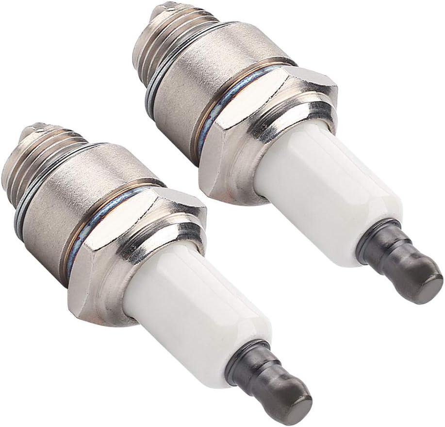 (Pack of 2) RJ19LM Spark Plug for Briggs & Stratton 796112 802592 5095K Champion J19LM (868) - hipaparts